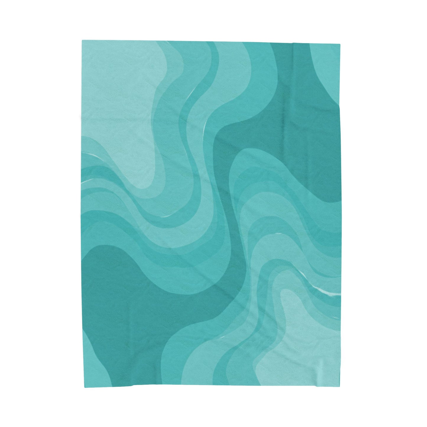 Tif Green Wavey Velveteen Plush Blanket, 60" x 80"