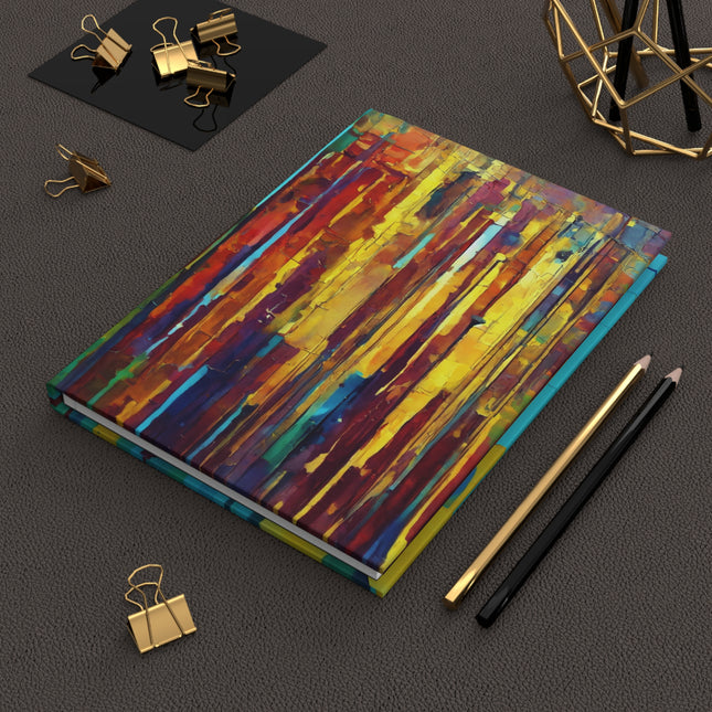 Striped Alpha 5.75" x 8" Hardcover Journal Matte with 150 lined pages