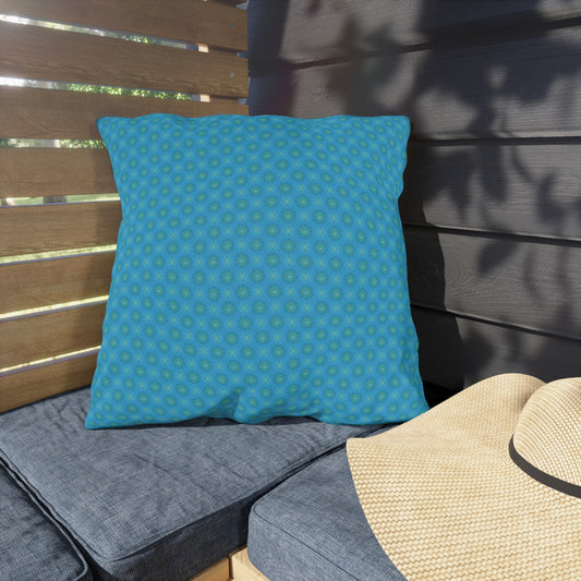 Light Blue Star-crossed Bodies 20" x 20" Outdoor Pillows