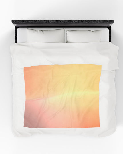 Hot Peach Fade Velveteen Plush Blanket, 50" x 60"