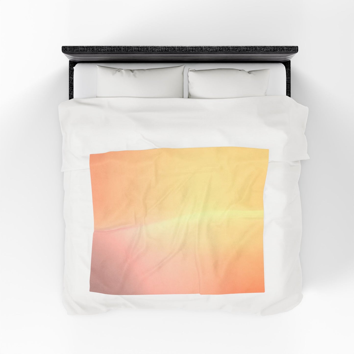 Hot Peach Fade Velveteen Plush Blanket, 50" x 60"