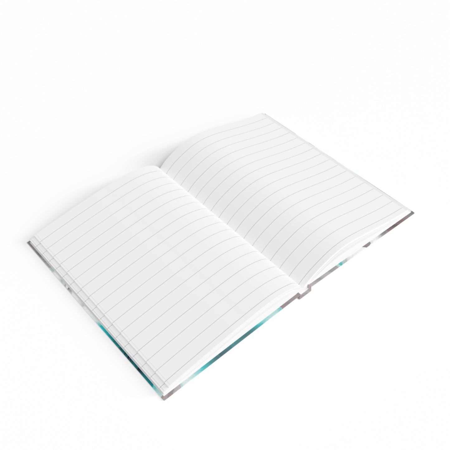Tif Green Gray Floral Bunch Journal - 128 Ruled Line pages, 5" x 7"