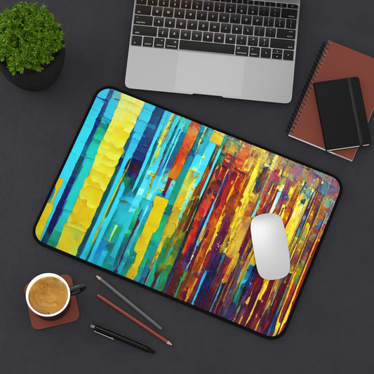 Striped Alpha 12" x 18" Desk Mat