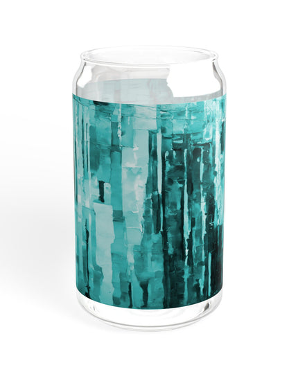 Striped Tif Sipper Glass, 16oz