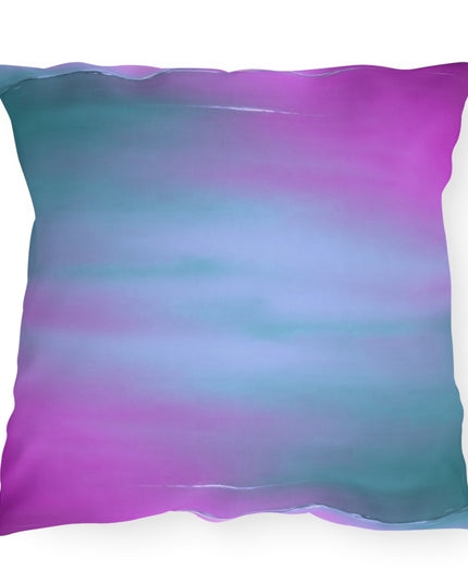 Dark Blue Green Sea Purple Fog 20" x 20" Outdoor Pillows