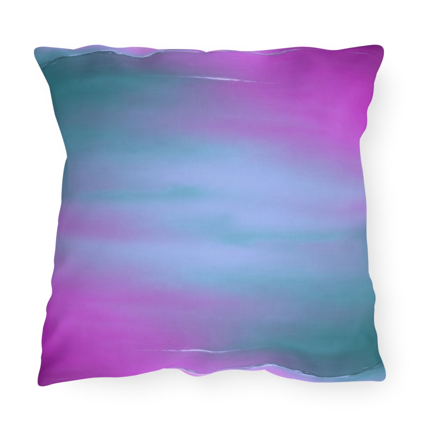 Dark Blue Green Sea Purple Fog 20" x 20" Outdoor Pillows