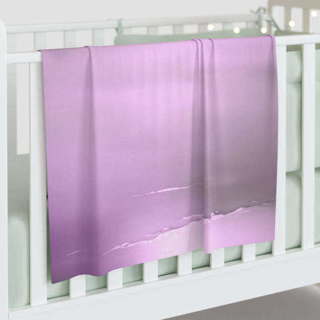 Dark Pink Sea Amethyst Fog Baby Swaddle 30″×40″ Blanket