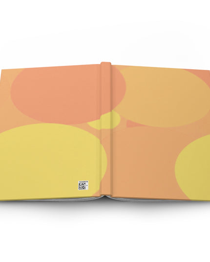 Pastel Bright Oranges Patches 5.75" x 8" Hardcover Journal Matte with 150 lined pages