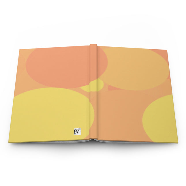 Pastel Bright Oranges Patches 5.75" x 8" Hardcover Journal Matte with 150 lined pages
