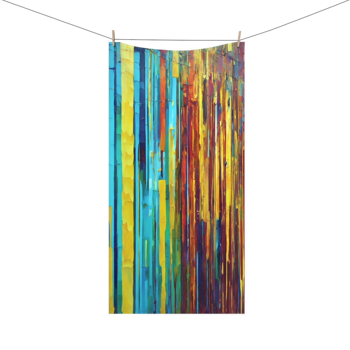 Striped Alpha 30" x 60" Mink-Cotton Towel (50% polyester, 50% cotton)