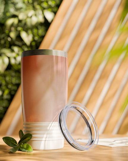 Rose Red Fade Ringneck Tumbler, 20oz in white