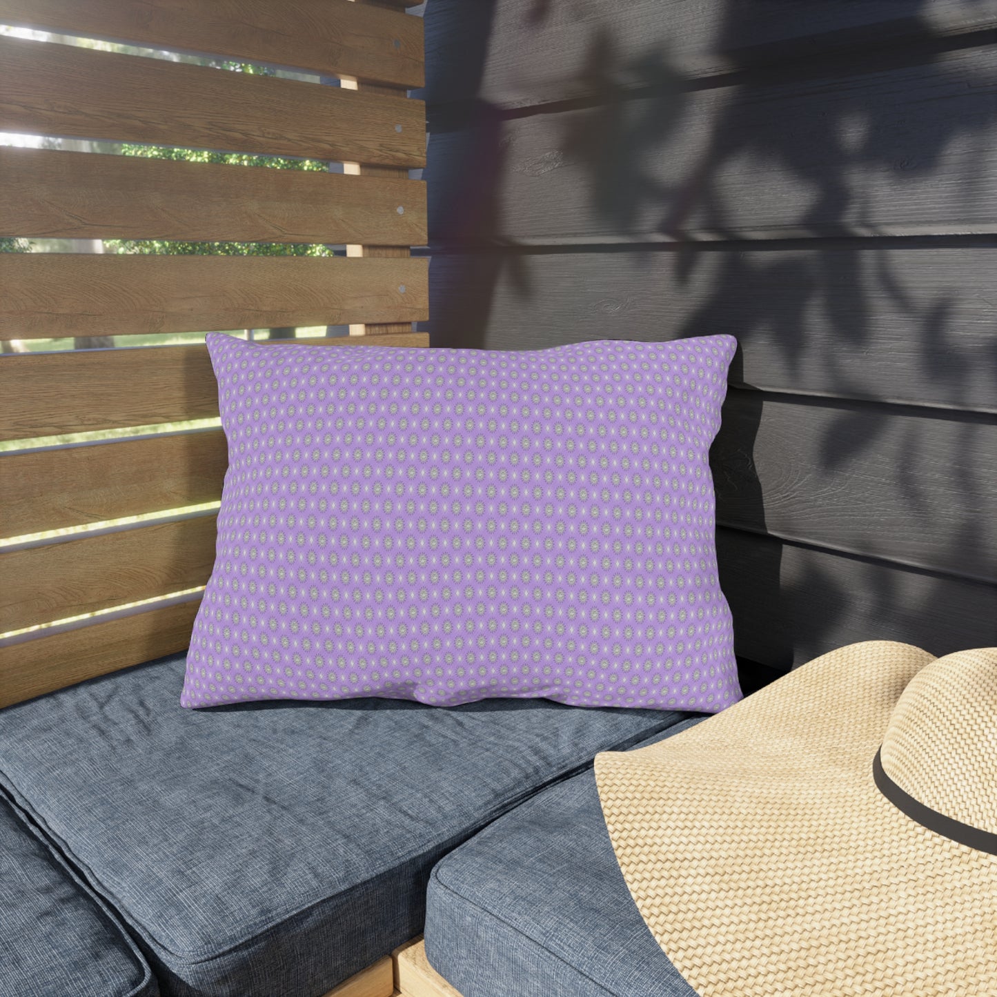 Lavender Star-crossed Bodies Outdoor Pillow, 20" x 14"