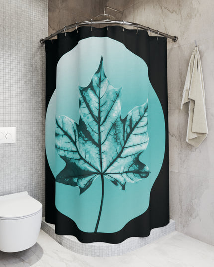 Tif Green Maple Leaf Shower Curtains, 71" x 74"