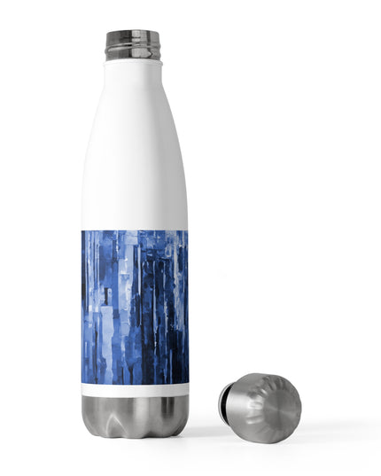 Striped Deep Blue 20oz Insulated Water Bottle