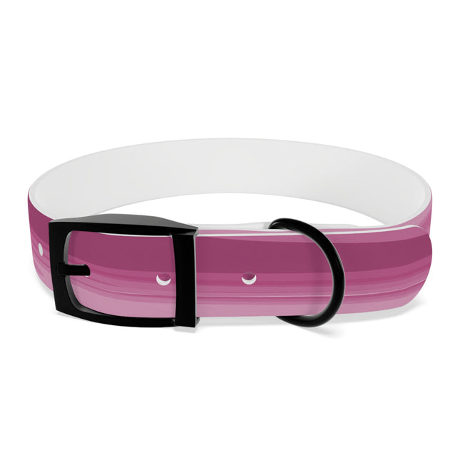 Pinky Mauve Wavey Medium Dog Collar