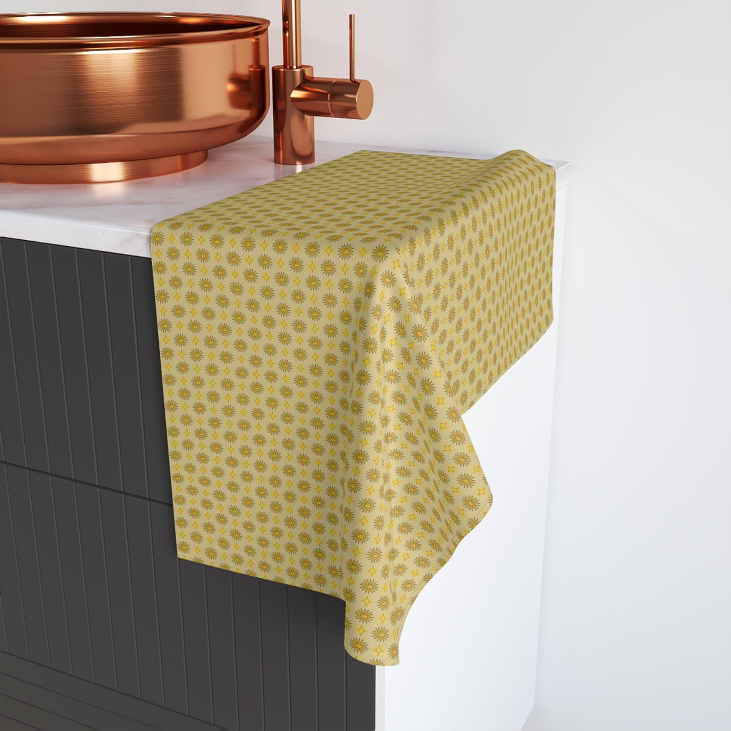 Lemongrass Star-crossed Bodies Hand Towel, 16" x 28"