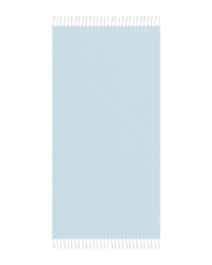 Blue Green Star-crossed Bodies Boho Beach Cloth, 38" × 81"
