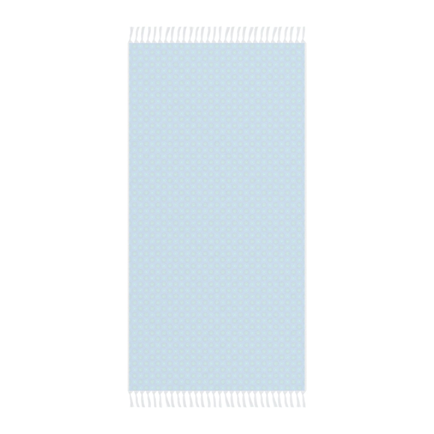 Blue Green Star-crossed Bodies Boho Beach Cloth, 38" × 81"
