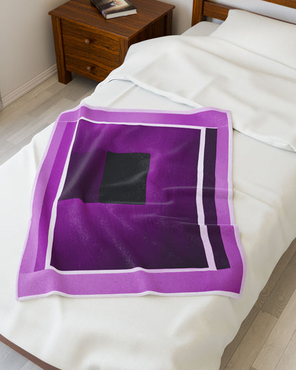 Magenta Shadow Velveteen Plush Blanket, 30" x 40"