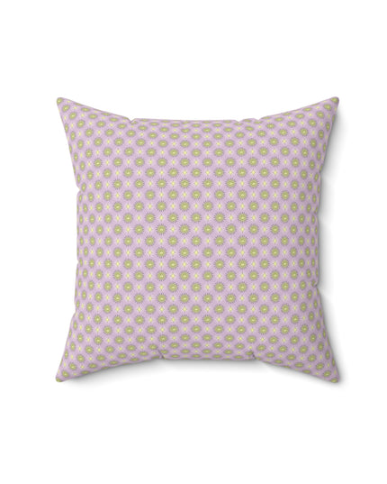 Magenta Star-crossed Bodies Faux Suede Square Pillow, 16" x 16"