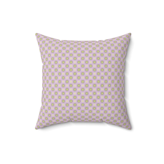 Magenta Star-crossed Bodies Faux Suede Square Pillow, 16" x 16"