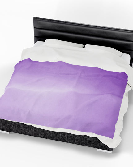 Soft Lavender Fade Velveteen Plush Blanket, 60" x 80"