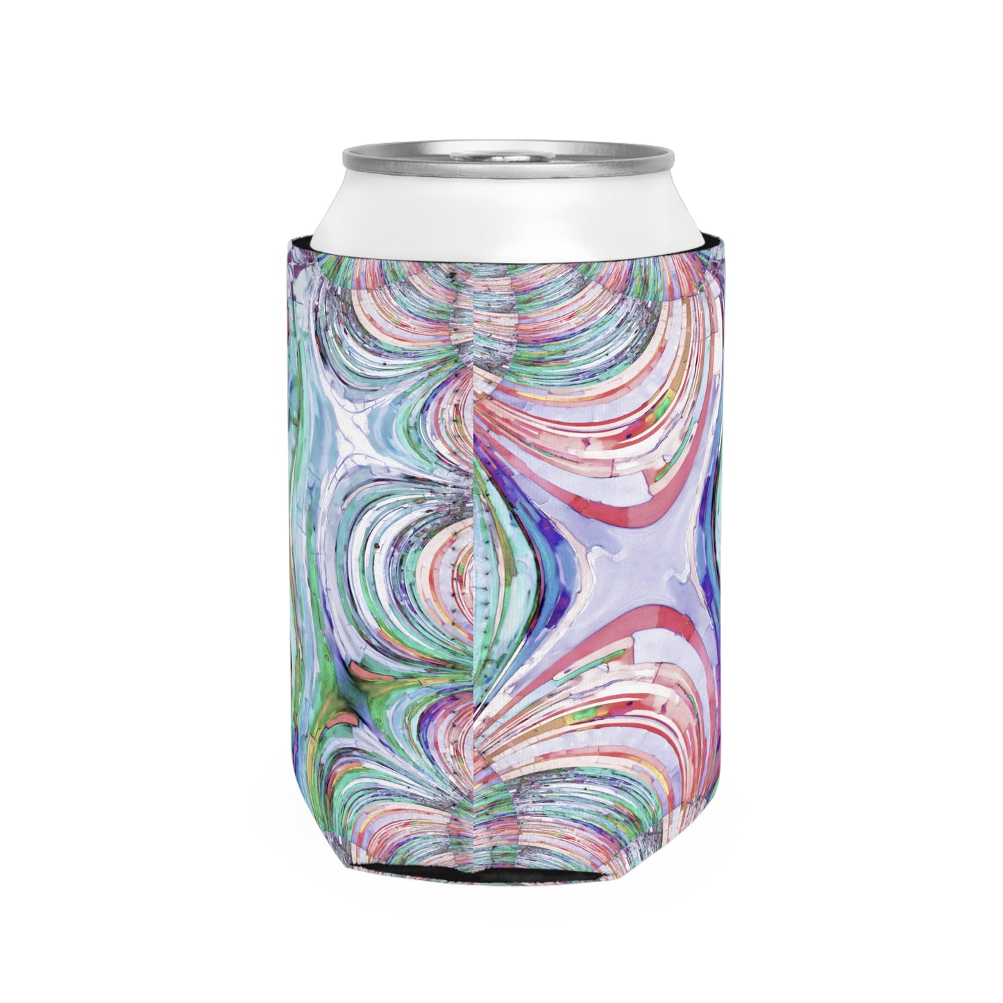 Uzi Spiral Pastels 12 oz Can Cooler Sleeve