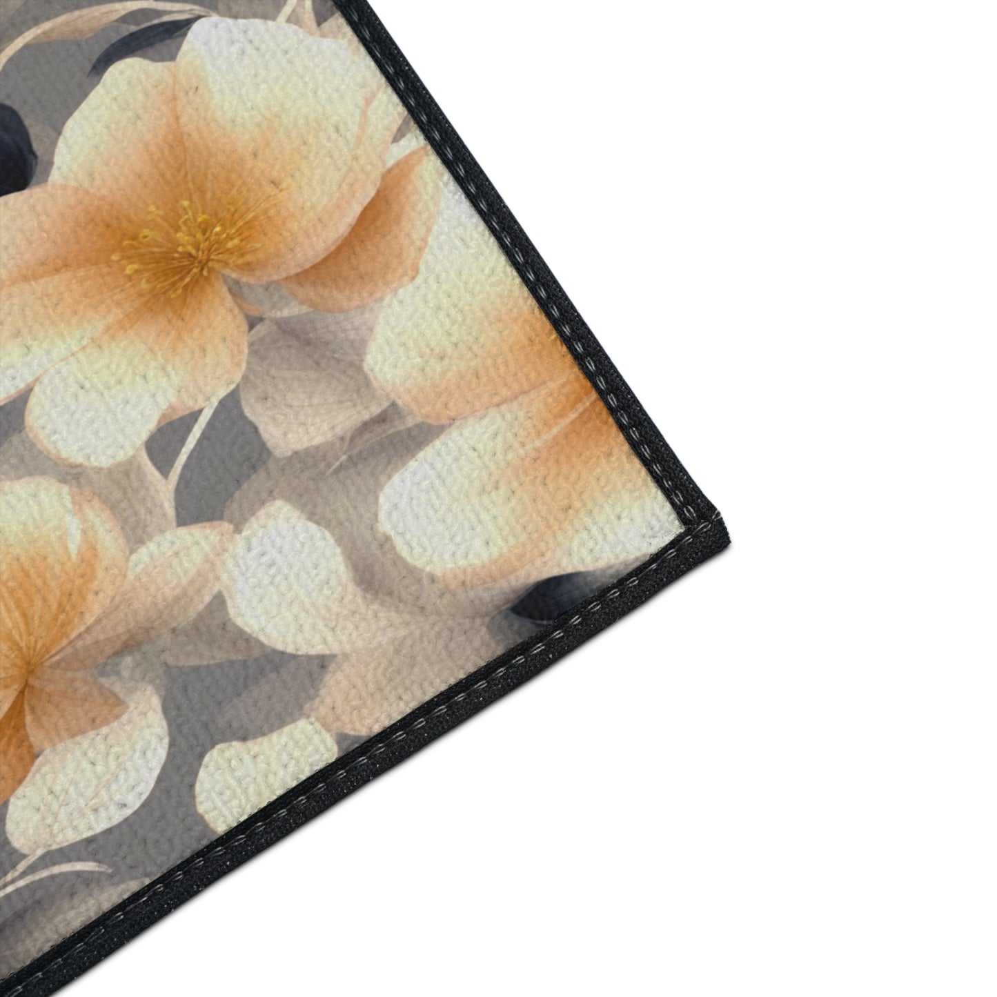 Soft Blossom Floral Bunch Heavy Duty Floor Mat, 18" x 27"