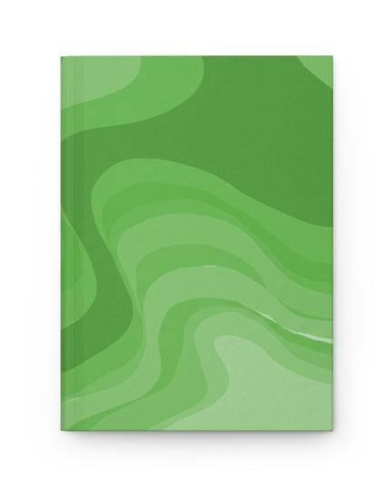 Greenie Meanie Wavey 5.75" x 8" Hardcover Journal Matte with 150 lined pages