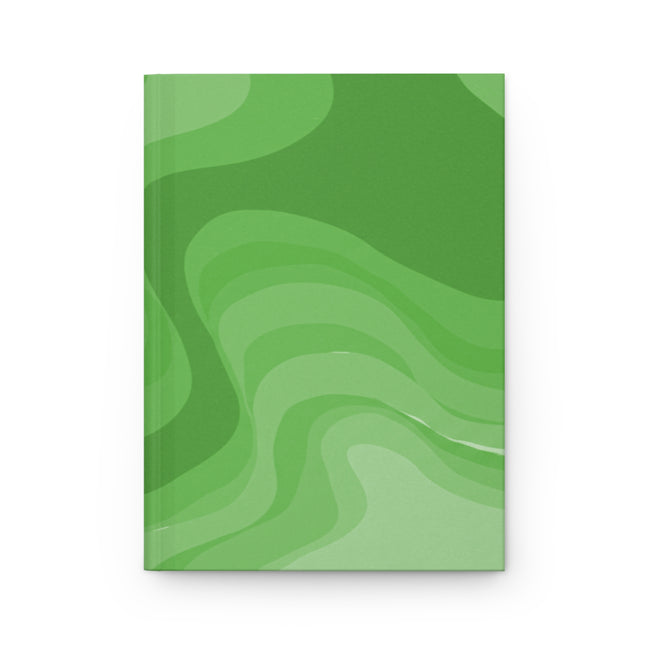 Greenie Meanie Wavey 5.75" x 8" Hardcover Journal Matte with 150 lined pages