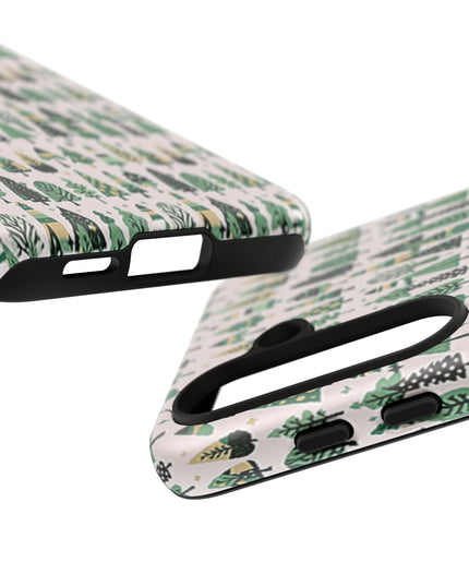 Mini Vintage Green Trees Samsung Galaxy S24 Tough Cases