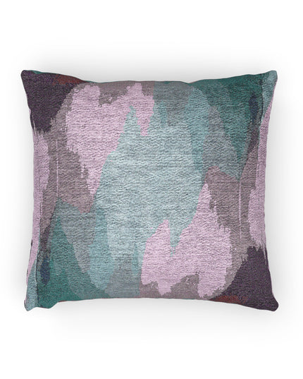 Dark Blue Green Sea Purple Fog Woven Pillow, 17" x 18"