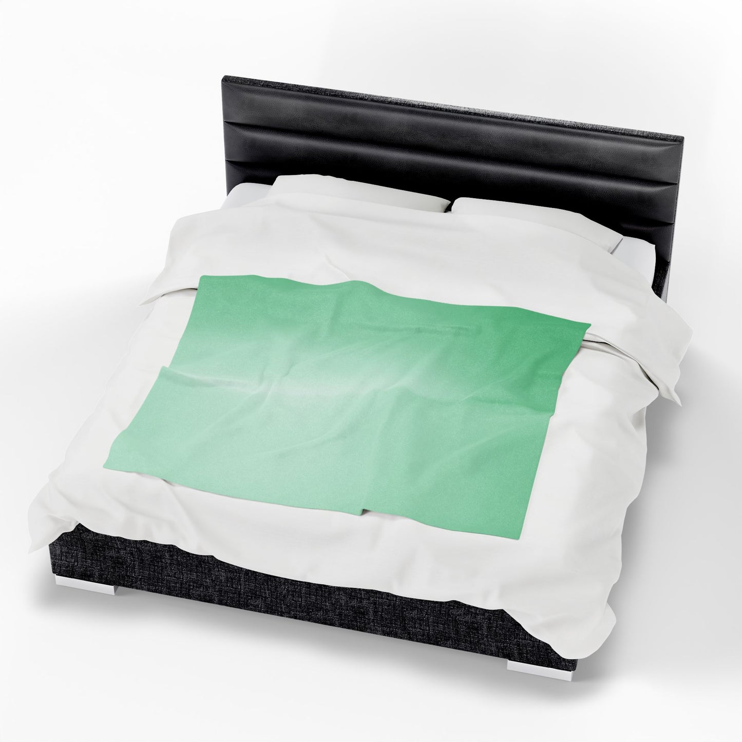 Mint Fade Velveteen Plush Blanket, 50" x 60"