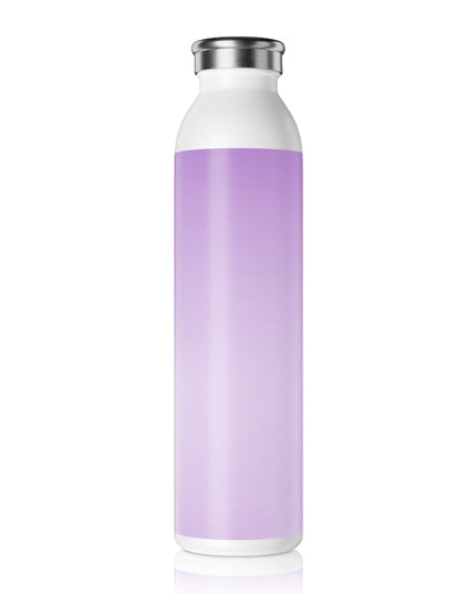 Soft Lavender Fade Slim Water Bottle, 20 oz White