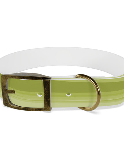 Lemon Wavey Medium Dog Collar