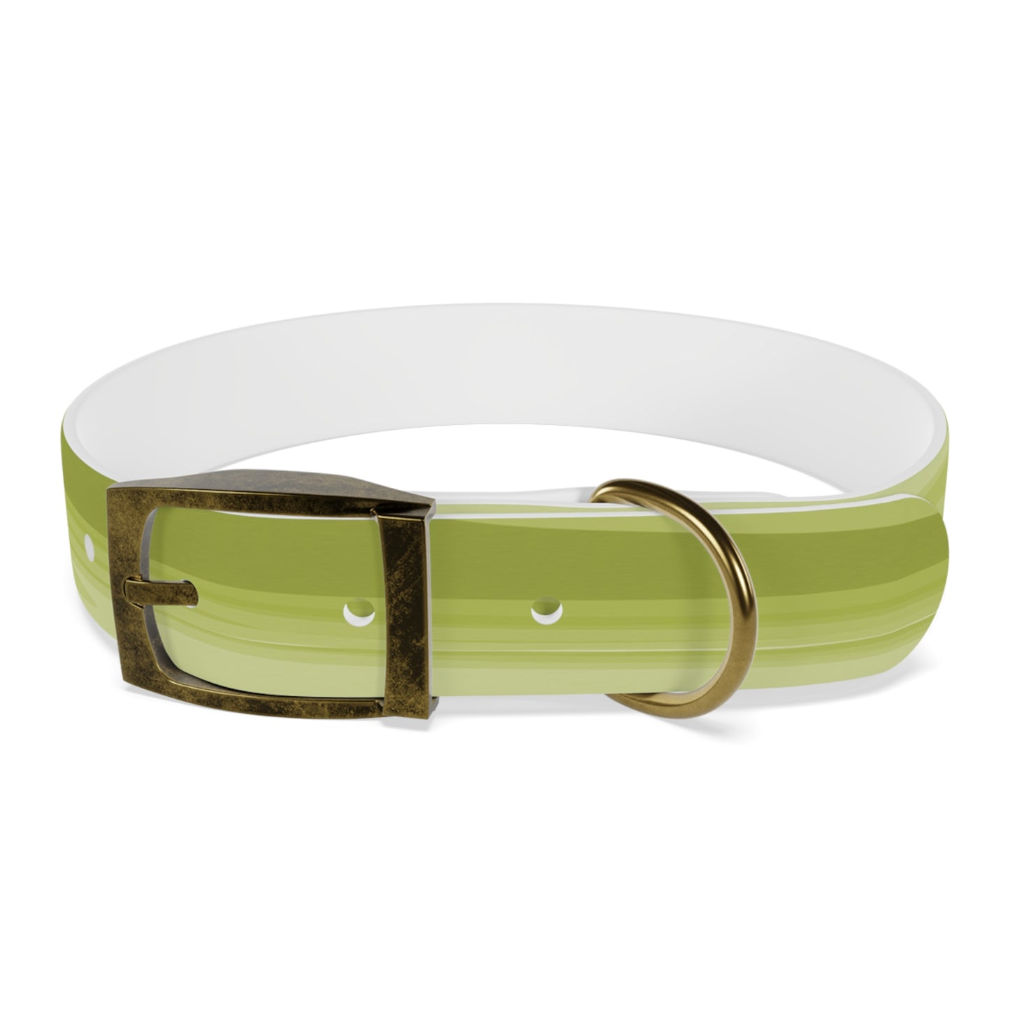 Lemon Wavey Medium Dog Collar
