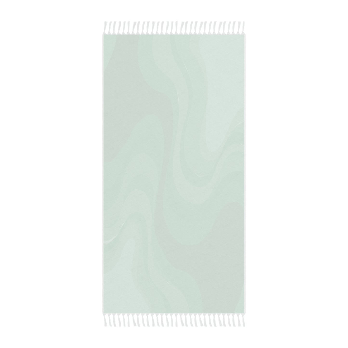 Mint Green Wavey 38" × 81" Boho Beach Cloth