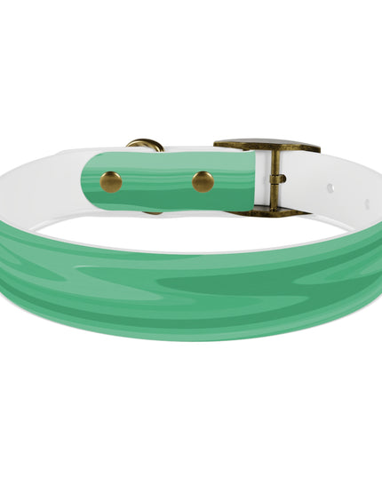 Mint Green Wavey Medium Dog Collar