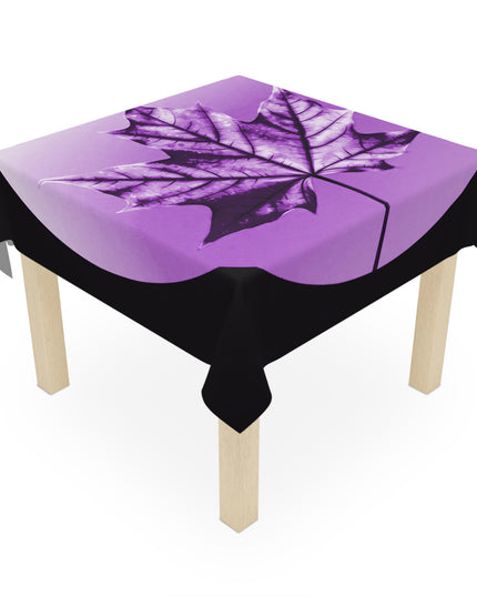 Purple Maple Leaf Tablecloth, 55" x 55"