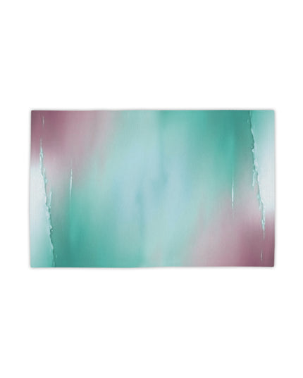Green Sea Lavender Fog Beach Towel, 18" x 27"
