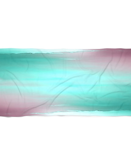 Green Sea Lavender Fog Beach Towel, 30" x 60"