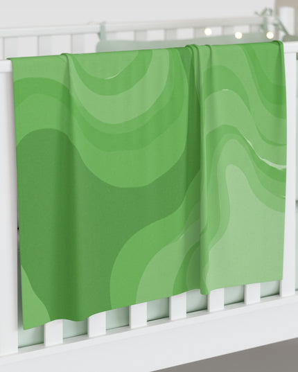 Greenie Meanie Wavey Baby Swaddle 30″×40″ Blanket