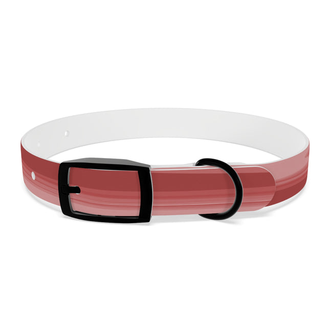Power Red Wavey Small Dog Collar