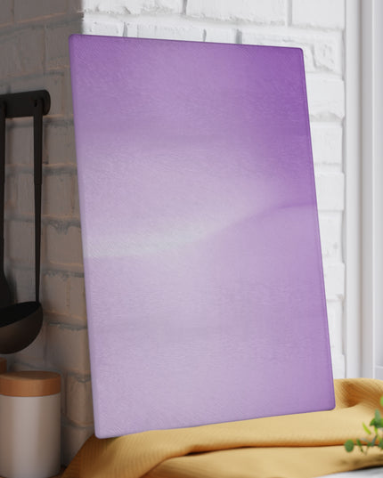 Purple Golden Fade 11" x 15" Glass Cutting Board