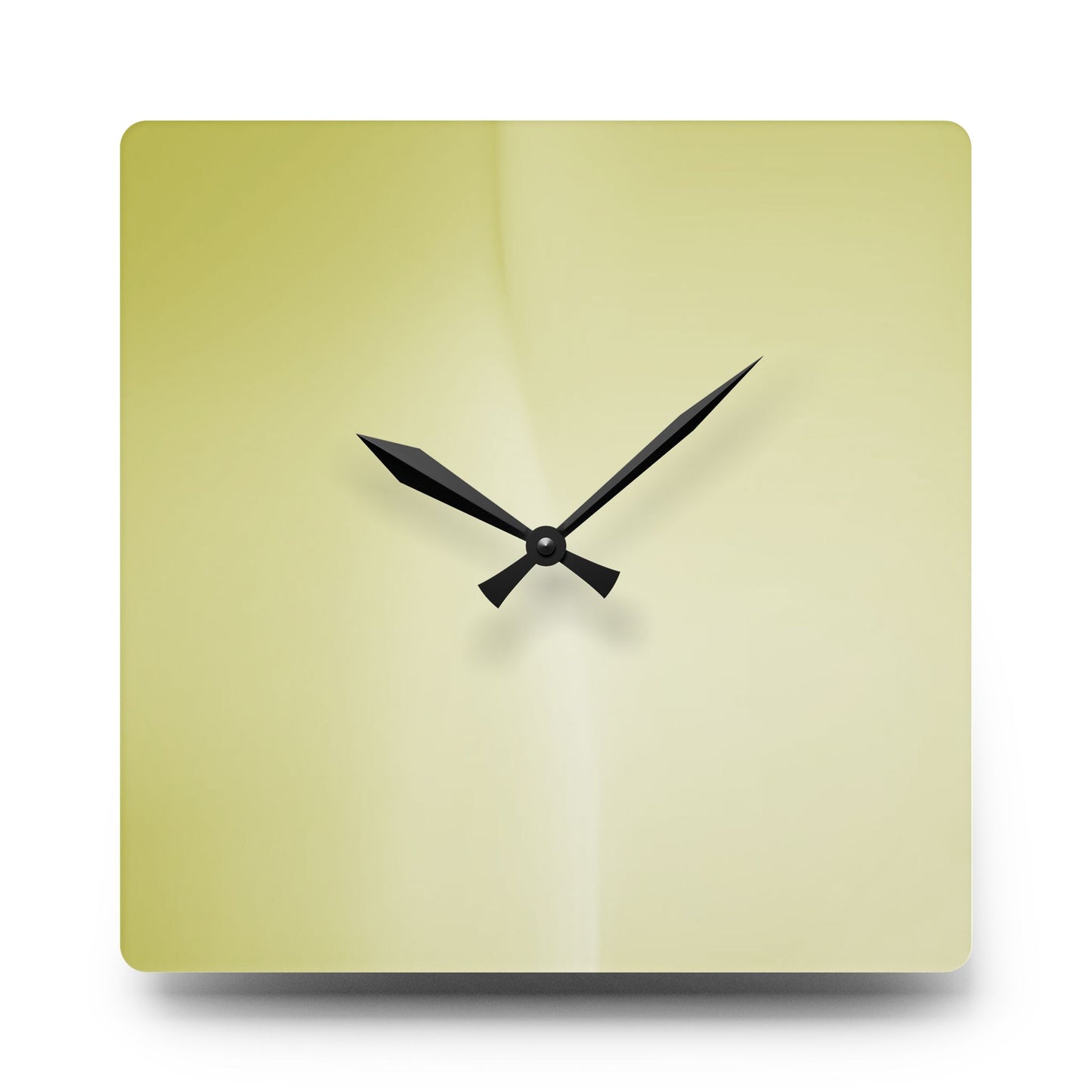 Lemon Fade Acrylic Wall Clock, Round or Square, 10.75" x 10.75"