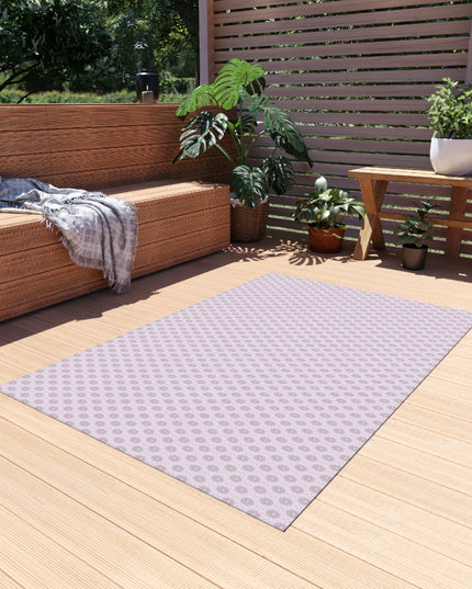 Pink Mornings Star-crossed Bodies Outdoor Rug, 48" x 72"