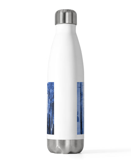 Striped Deep Blue 20oz Insulated Water Bottle