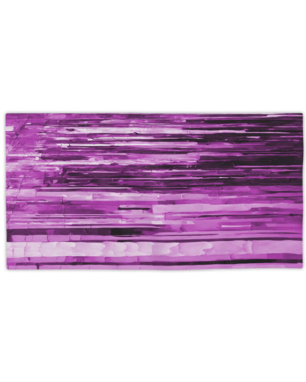 Striped Soft Lavender Pastel Beach Towel, 24" x 44"