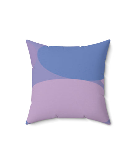 Pastel Purple Family Patches 14" x 14" Faux Suede Square Pillow