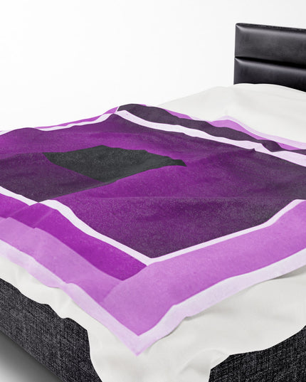 Magenta Shadow Velveteen Plush Blanket, 60" x 80"